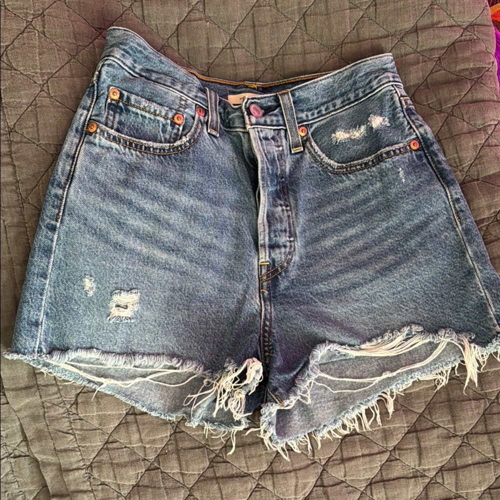 Levi’s Distressed Shorts